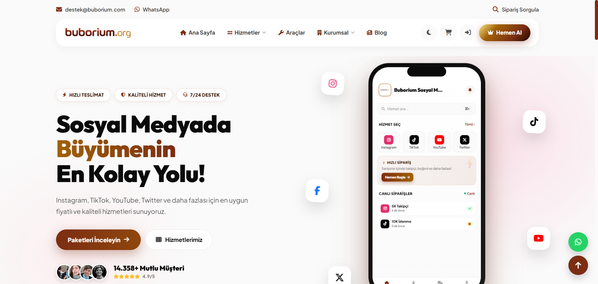 BuboFly Paket Satış Teması